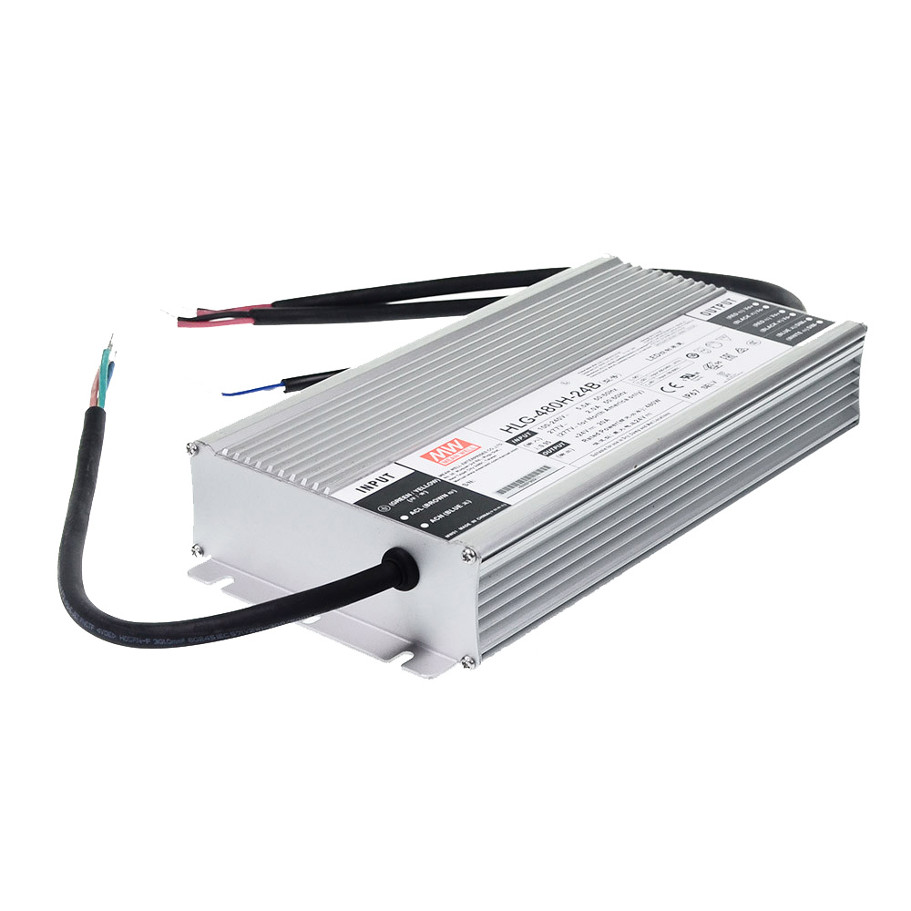 HLG-480H-24B 480Watt AC90~305V Input Voltage Mean Well IP67 Waterproof DC24V UL-Listed LED Power Supply HLG-480H-24B 480Watt AC90~305V Input Voltage Mean Well IP67 Waterproof DC24V UL-Listed LED Power Supply
